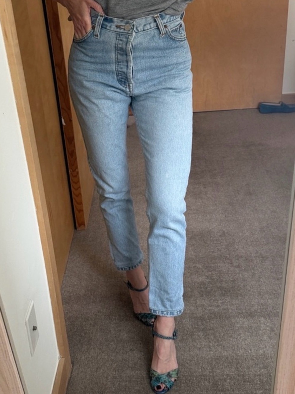 Re/Done Levi’s Vintage High-Rise Tapered Jeans